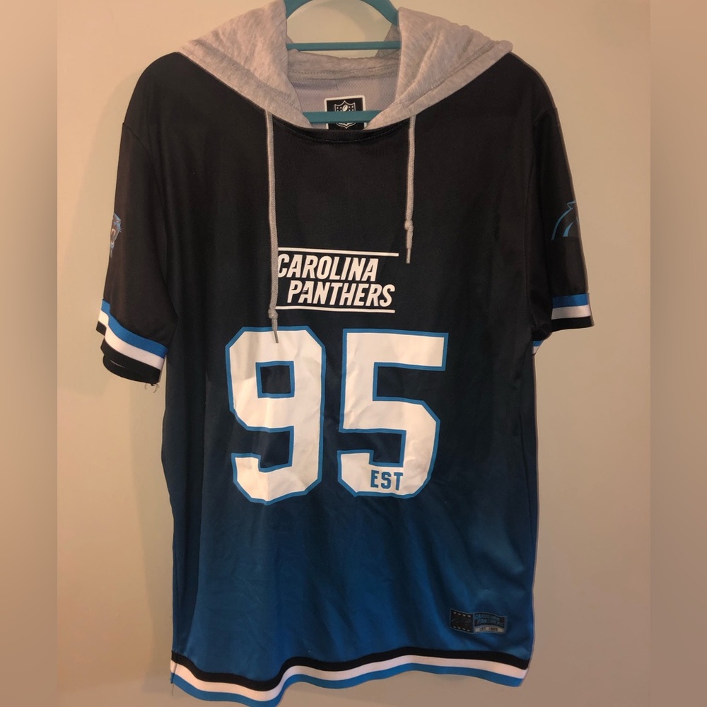 Carolina Panthers hooded jersey NFL licensed size L